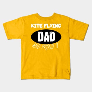 Kite flying dad Kids T-Shirt